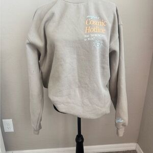 Mayfair's Gray Sweatshirt with Cosmic Hotline Print